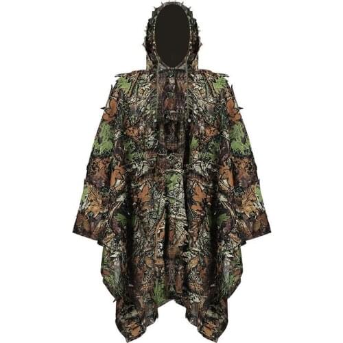 HOT SALE Hunting Clothes 3D Maple Leaf Snipers Coat Bionic Camouflage Clothing Jacket for Shooting