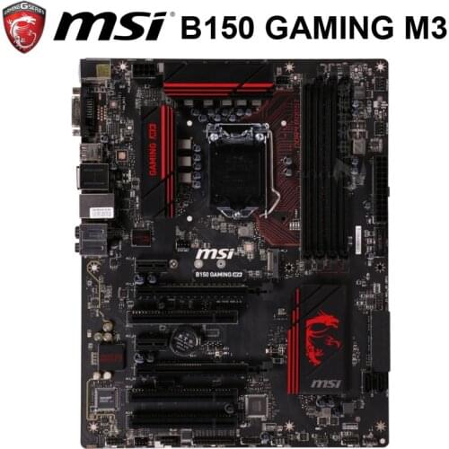 LGA 1151 DDR4 MSI B150 GAMING M3 Motherboard Intel B150 Core i7/i5/i3 M.2 SATA III LGA 1151 Original Desktop MSI B150 Mainboard