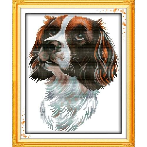 The Irish Setter (2) cross stitch kit DMC color thread 14ct 11ct count print canvas stitches embroidery DIY handmade needlework