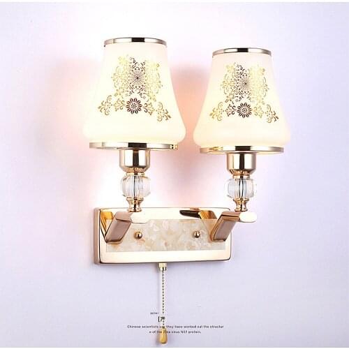 Wall light gold crystal LED creative lighting aisle staircase bedroom bedside wall lamp