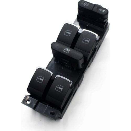 New Chrome Master Window Switch Control button For VW Jetta Golf GTI MK4 Passat B5 Seat Leon /Driver Side 3BD959857, 3BD 959 857