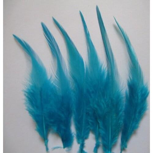 20 pcs / a lot of 10-15 cm sky blue Cock Feather Feathers Stage Feather Decorative Accessories