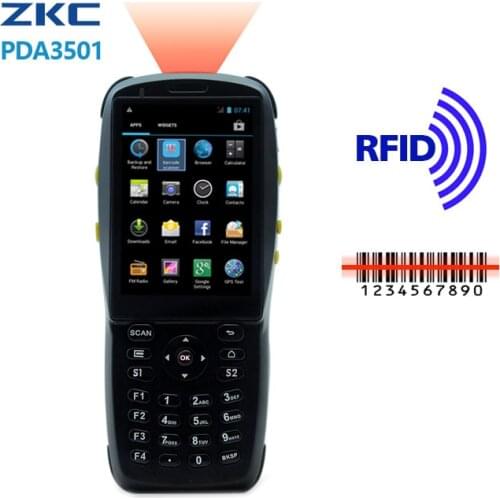 Handheld PDA mobile barcode scanner data terminal with android operation system and RFID/NFC reader
