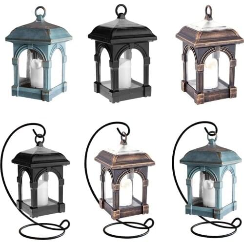 Portable Candle Lantern Shape Solar LED Light IP44 Waterproof Hang Lamp Outdoor Yard Lawn Light Home Garden Decoration