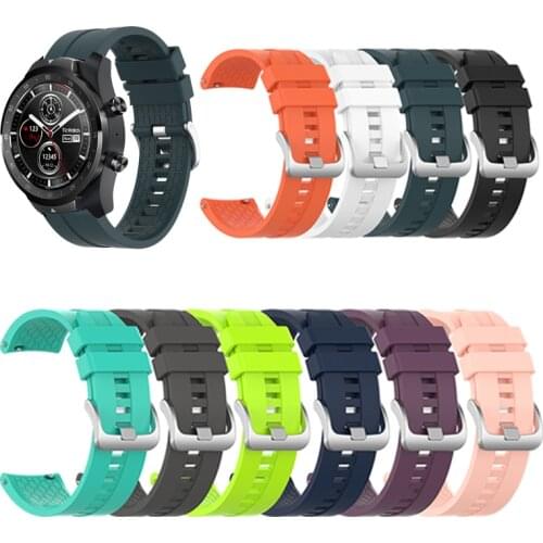 22mm Silicone Watch Band Strap for Ticwatch Pro 3 E2 S2 GTX Replacement strap