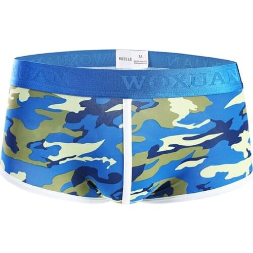 Sexy Underwear Men Boxers Breathable Boxers Hombre Comfortable Underpants Camouflage Boxershorts