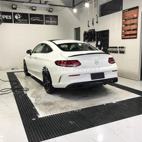 For Benz W238 E200/E2004MATIC/E300 Spoiler ABS Plastic Unpainted Color Rear Roof Spoiler Wing Trunk Lip Boot Cover Car Styling