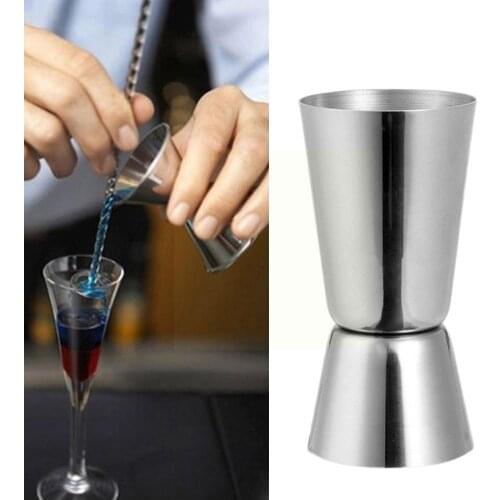 25 /50 Ml Steel Cocktail Shaker Measure Cup Bar Party Measure Drink Shot Double Jigger Cup Wine Bar Accessories Spirit S4H0