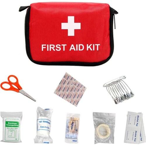 Outdoor Emergency Kit 9Pcs Small Compact All Purpose First Aid Medical Set For Office Home Outdoors Travel Camping Emergency Kit
