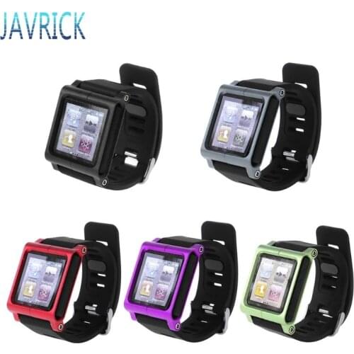 Smart Aluminum Metal Watch Band Wrist Kit Cover Case For Apple iPod Nano 6 6th F3MD