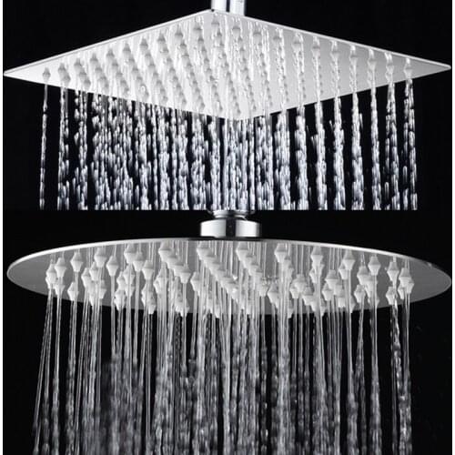 Stainless Steel Top Spray Large Rain Shower Booster Nozzle Shower Bathroom Heater Shower Shower Set