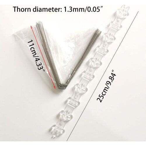 2 Sets Stainless Steel Bird Repellent Spikes Anti Pigeon Nail Deterrent Fence