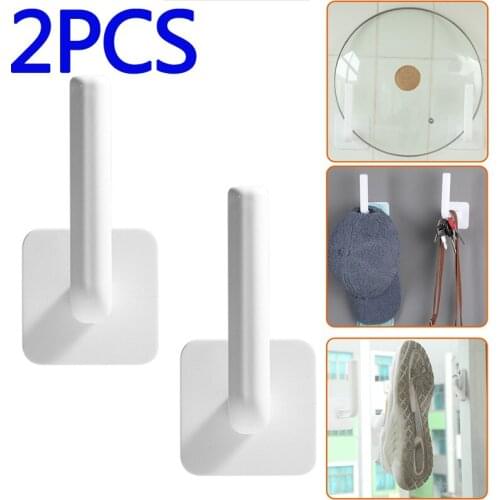 2pcs Kitchen Paper Towel Holder Self-adhesive Accessories Under Cabinet Roll Rack Tissue Hanger Storage Rack for Toilet Bathroom