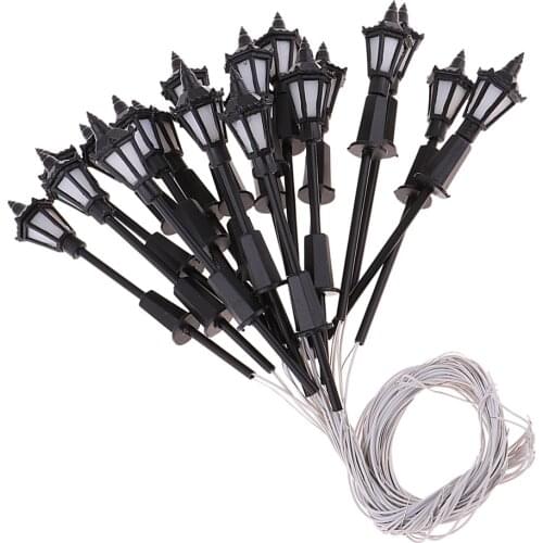 20PCS 1:150 Scale HO Homeyard Lamp Lights for Park Garden Mini Landscape