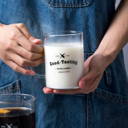 400ml Crystal Mug Coffee Drinking Mug Coffee Tea Glass Cups Hot Drink Mugs With Handle