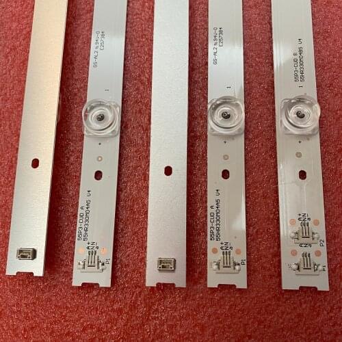 5set=45pcs LED strip for Thomson 55uc6006s TCL 55P3CFS-CG L55P3CUS LVU550ND1L cd9w27 55BC7600 55U6780C 55P3-CUD 4C-LB5504-HR17J