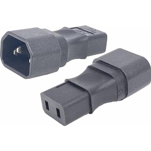 IEC320 C14 Male To IEC 320 C9 Female Power Converter AC Adapter
