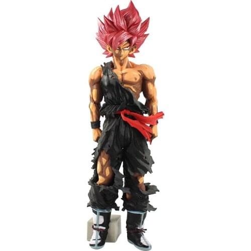 Dragon Ball Anime Peripheral Comic Color Super Saiyan Goku Model Decoration Birthday Gift Toy Children