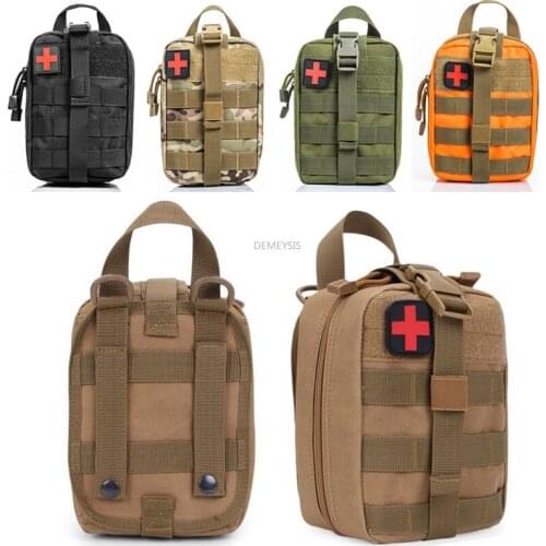 Military First Aid Kit Outdoor Portable Medical Empty Bag Bug Out Bag for Hiking Travel Home Car Emergency Medical Pouch