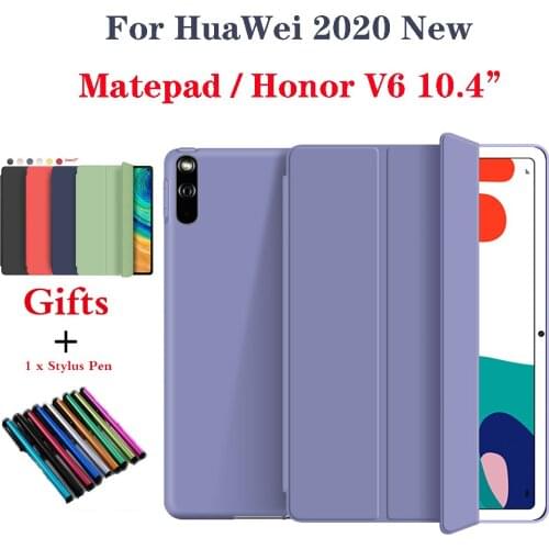 2020 New Case For HuaWei Honor V6 10.4 Case Soft Silicone Cover for MatePad 10.4 inch with Smart Sleep Wake Funda Capa