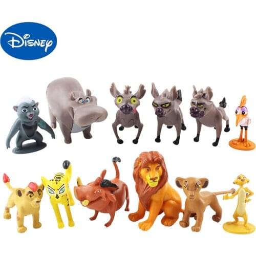 12 Pcs/Set Movie The Lion Guard The Lion Nala Timon Pumbaa Sarabi Sarafina Scar Mufasa Anime Action Figures Dolls Model Toy Gift