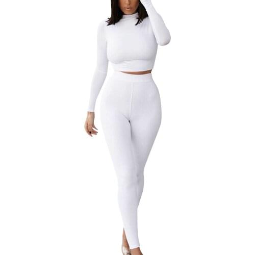 Hirigin Women 2 Pieces Set Autumn Fall Yoga Suit Sets Long Sleeve T-shirt Crop Tops High Waist Leggings Gym Workout Tracksuit