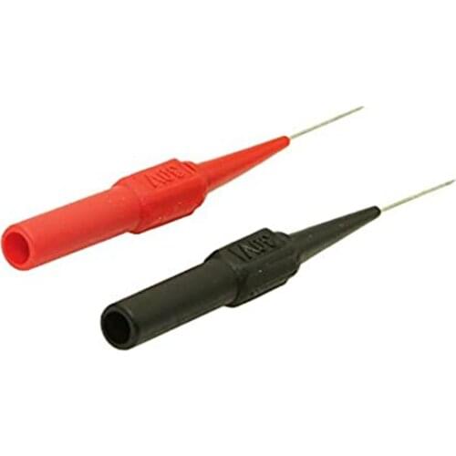 2Pcs Test Probe Instrument Parts & Accessories Needle Multimeter Tools Black/Red For Banana Plug Car Test Puncture Line