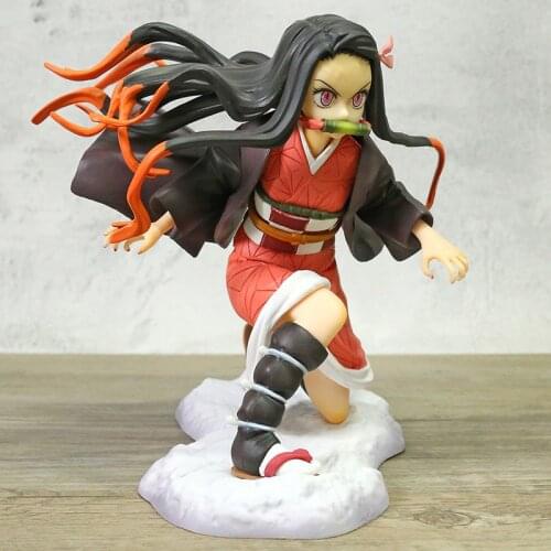 Demon Slayer Kamado Nezuko PVC Figure Collectible Kimetsu no Yaiba Tanjirou Nezuko Model Toy Gift