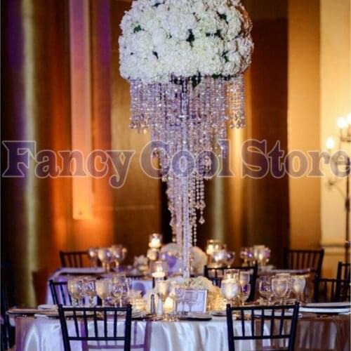Crystal Table Centerpiece Flower Stand Wedding Decoration