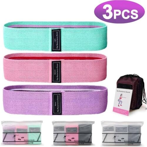 Resistance Bands Fitness Booty Bands 3-Piece Set Fitness Rubber Expander Elastic Band for Home Workout Exercise Equipment