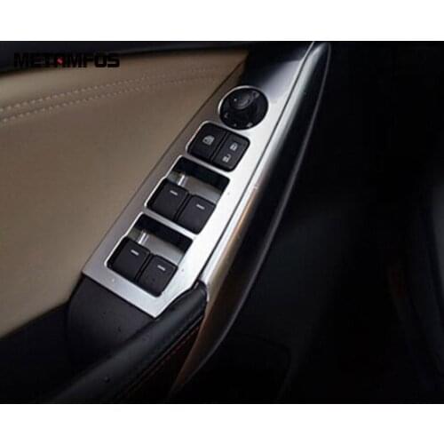 For Mazda 6 M6 Atenza 2013 2014 2015 Matte Window Lift Switch Cover Trim Inside Armrest Frame Interior Accessories Car Styling