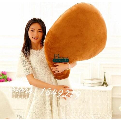 Dorimytrader 110cm Jumbo Cute Plush Soft Stuffed Simulated Chicken Thighs Pillow Toy Nice Baby Gift Free Shipping DY61189