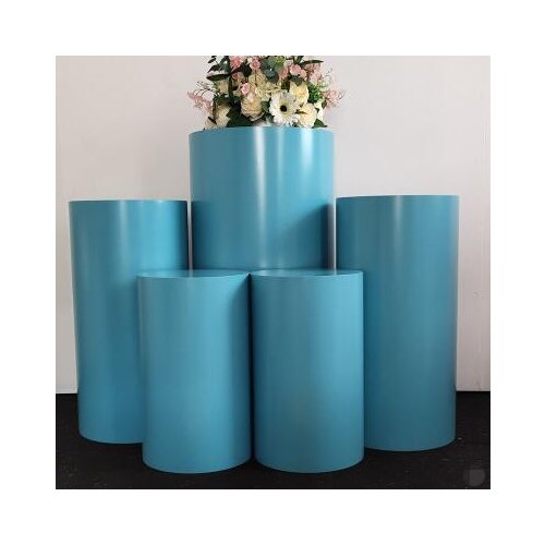 Multicolor wedding props cylindrical dessert table wrought iron stage background decoration scene layout window display stand