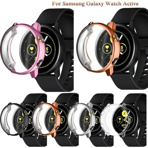 Fashion Soft Silicone shockproof protective case For Samsung Galaxy Watch Active Soft thermoplastic polyurethane protection case