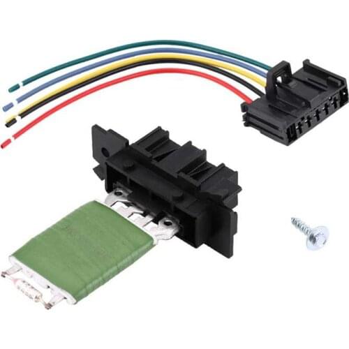 Heater Motor Blower Fan Resistor with Wiring Repair Plug Harness for Fiat Grande Punto Qubo