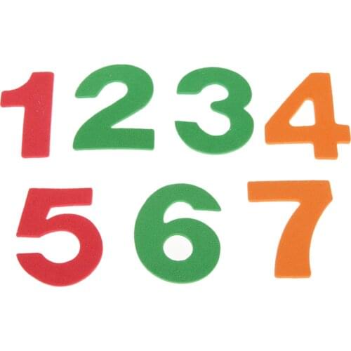 New Hot Sale 45Pcs Numbers Zero to Nine Self Adhesive Sticker for Kids Baby Girls Crafting Decorative Foam Sticker Creative Gift