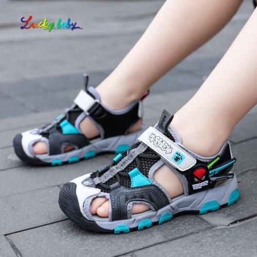 2021 New Arrival Boys Sandals Children Footwear Closed Toe Sandals For Little And Big Sport Kids Summer Shoes Eur Size #26-37