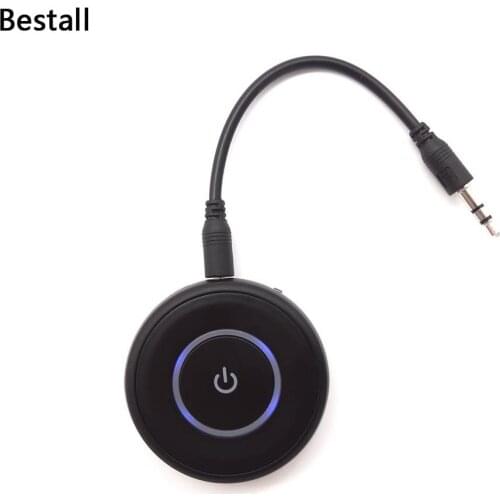 Bestall Bluetooth Transmitter 4.1 and Receiver Pair 2 At Once Wireless Portable Bluetooth Adapter to 3.5mm Audio Devices and TV