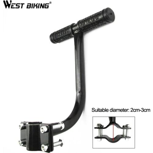 WEST BIKING Children Safety Armrest Bike Rear Seat Handle Bar Bicycle Saddle Chair Armrest Cycling Rear Saddle Kids Handlebar