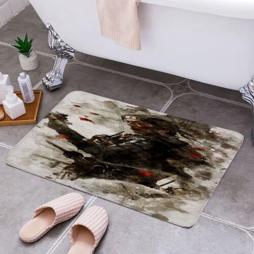 Ghost of Tsushima 3D Print Doormats Rectangle Non-Slip DoorMat Bedroom Kitchen Entrance Print Door rugs Dropshipping