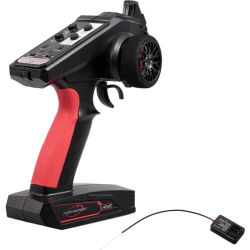 AUSTAR AX6S 2.4G 4CH Transmitter Radio Remote Control with AX-6S Receiver for Q65 MN90 1/10 1/8 TRX4 Axial SCX10 D90 RC Car Boat