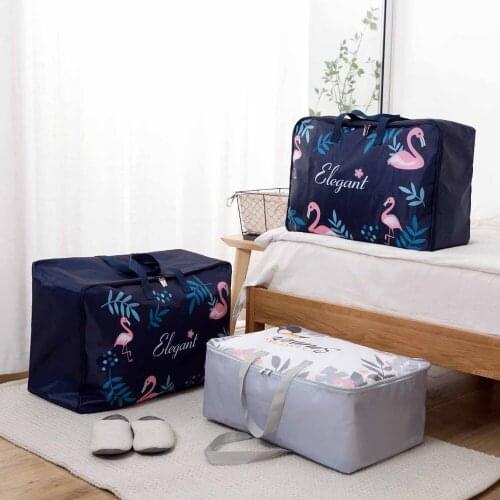 Foldable Quilt Storage Bag Dustproof Clothes Organizer Bags Quilt Pillow Bags Travel Luggage Organizer Under Bed Storage Bag