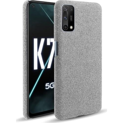 Cloth Cases For Oppo Realme 7 5G Case Slim Retro Cloth Hard Cover For Oppo Realme 7 5G V5 Q2 For Oppo Realme 7 5G 6.5" OPPO K7X