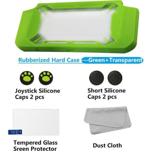 Slim Rubberized Hard Case Cover for Nintend Switch Nintendos Protective Back Shell Case Tempered Screen Protector Silicone Grips