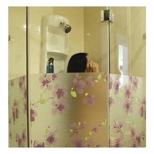 High grade non gel electrostatic viola glass film bathroom bedroom translucent opaqued window stickers , 60M(w)x1M