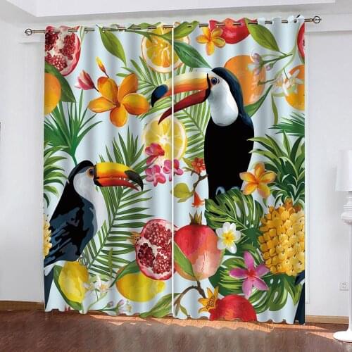 Custom Curtains Green Big Orchard Photo 3D Curtains For Living Room Bedroom Blackout Curtains Home Decor