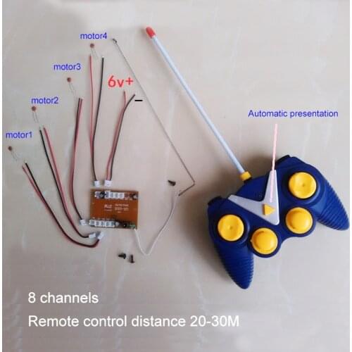 1 Set 8 Channels 2.4G Remote Controller+Receiver 6V Transmitter With Receiver for DIY RC Car/Boat Models Excavator Toy