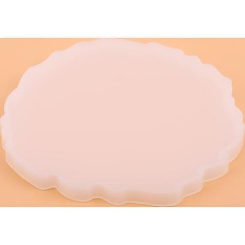 1 Pc Irregular Silicone Diy Wave Coaster Mold Resin Jewelry Accessories Molds Resin Tools Diamond Rectangle Shaped Cup Pad