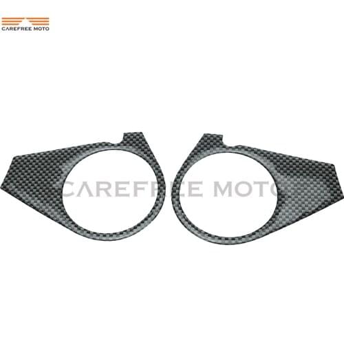 1 Pcs Carbon Fiber Pattern Top Triple Clamp Yoke Motorcycle Sticker case for KAWASAKI ZX-10R ZX 10R 2006 2007