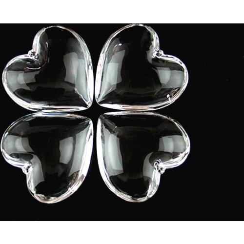 45mm 10pcs/100pcs Lovely Clear Heart Crystal Chandelier Pendant Drop Suncatcher Crystal Chandelier Part Pendant Crystal Prism